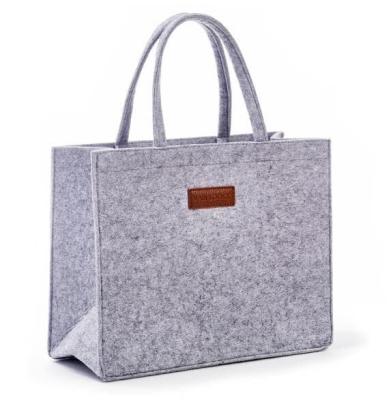 China Supermarket Eco-Friendly Ladies Felt Shopping Bag Women Handbags Felt Diaper Tote Bag Leisure Felt Bag for sale