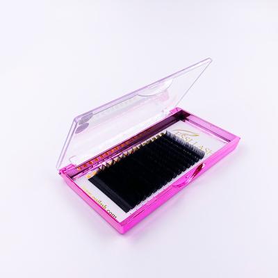 China Full Volume Easy To Make Fans Russian Volume Diamond Dark Matte Black Eyelashes Extensions for sale