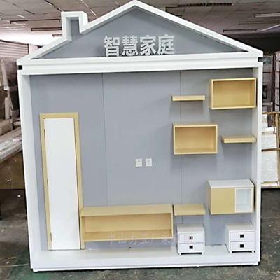 China Wooden Wall Racks Mall Mobile Phone Store Wooden Display Rack Display Shelves for sale