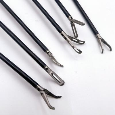 China Endoscopic Surgery Instrument Laparoscopic Thin Teeth Debakey Forceps Fenestrated Bowel Grasper for sale