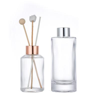 China 200ml Cosmetic Reed Diffuser Sticks Air Freshener Perfume Diffuser Glass Bottle for sale