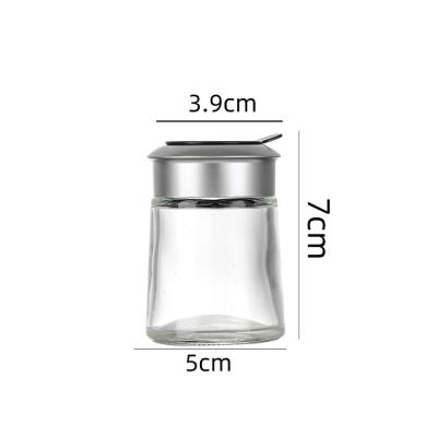 China Wholesale Price Food Suitable Kitchen Glass Seasoning Salt And Pepper Shaker Spice Bottle for sale