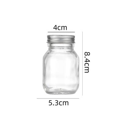 China Food Grade Food Round Storage Glass Seasoning Bottle For Spice Powder for sale