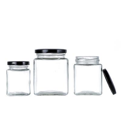 China Empty Glass Food Jar 65ml 85ml 125ml 220ml Honey Jar New Design Storage For Sale for sale