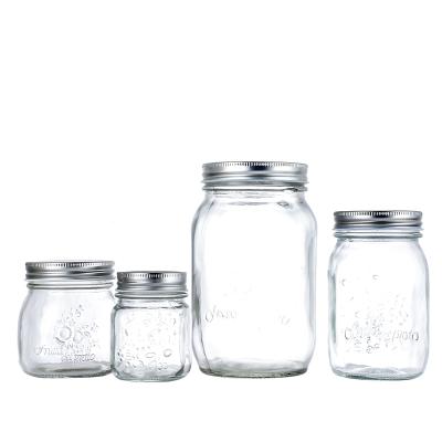 China Food Widely Use Different Capacity Food Grade Glass Bottle / Canned Jar for sale