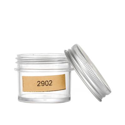 China 1.5oz 45ml Empty Glass Food Jar Food Storage Packaging Bottle Design Jam Jar With Metal Lid for sale