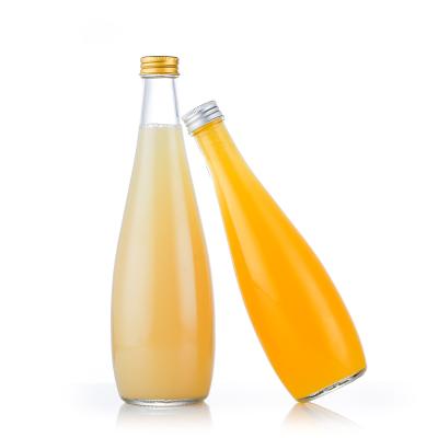 China Premium Beverage Factory Directly Beverage Squeezer Glass Bottle 345ml 518ml For Alcohol Drinking for sale