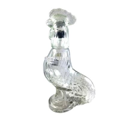 China Hot Beverage Factory Supply Sale Chicken Glass Wine Bottle for sale