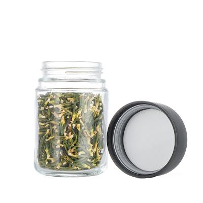 China Medicine Clear Hemp Packing Jar 75ml Child Proof Glass Jar For Hemp Packing for sale