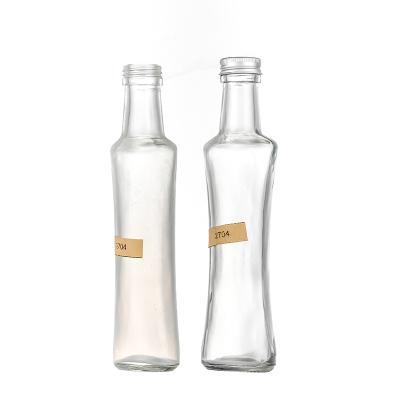 China Glass Bottle Olive Oils 500ml 250ml Olive Oil Glass Flat Food Thick Cooking Bottles for sale