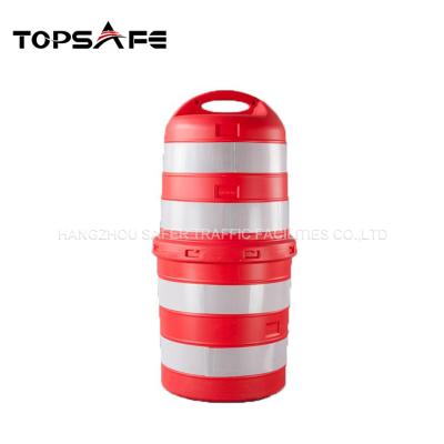 China High Quality Plastic PE Road Safety Drum Parking Lot Barrier Traffic Drum for sale