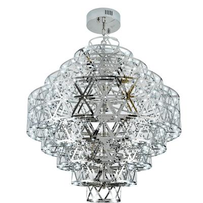 China Modern Classic Round E27 Chandelier Luxury Pendant Light Crystal Chandelier Light For Living Room for sale