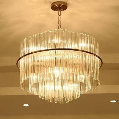 China Modern Modern Living Room Chandelier Bar Crystal Glass Dining Room Pendant Light Bedroom Around Pendant Lamp for sale