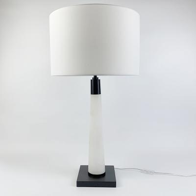 China Modern Home Decor Bedside Fabric Shade Metal Table Lamps Luxury Modern Reading Lights For Bedroom for sale