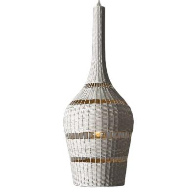 China European Home Decoration Rattan Pendant Lamp White Luxury Large Light In Living Room for sale