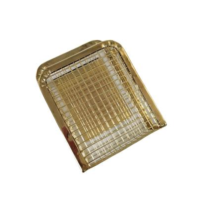 China Stationary Magnet Pen Holder Organizer Pencil Metal Mesh Accessories Gold Whiteboard Fridge Storage Basket Multifunctional Office Tidy Desk for sale