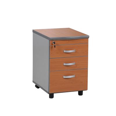 China Modern Design LCOFK-03 Modern Office Assistant Table Series Wooden Pedestal Cabinet With 3 Drawers for sale