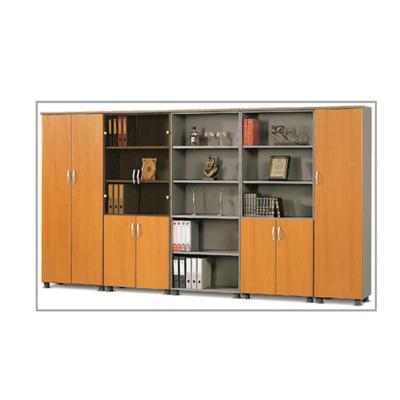 China Combination Adjustable Bookcase Furniture / Wood File Cabinet Locked (Height) Door for sale