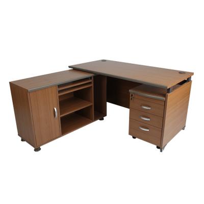 China PANEL Beech Color Duck Nose Office Manager Table Office Executive Tables for sale