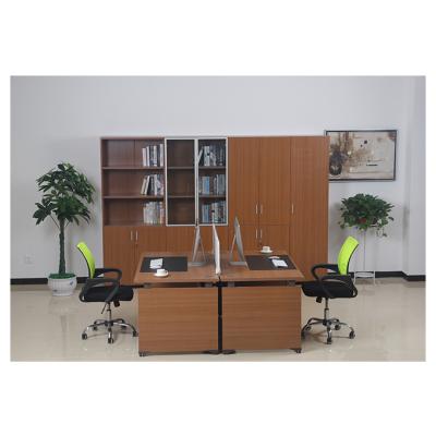 China Commerical Wooden Separation Table / Two Seats Workstation for sale