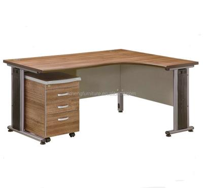 China PANEL Office Furniture Desk Table Desk Designs With Movable Pedestal for sale