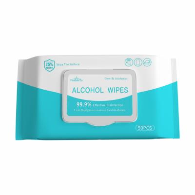 China Alcohol cleaning cloths are suitable for cleaning items in the office. Nonwoven alcohol wipes for sale