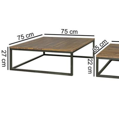 China Luxury Combination JYM Design Classical Living Room Furniture Solid Wood Top Coffee Table Sets for sale