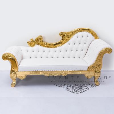 China Latest Gold Designed Luxury Wedding Furniture Ulrika Wedding Acrylic Sofa for sale