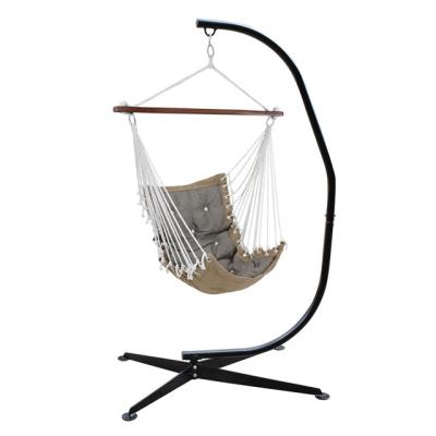 China Portable Eco-freindly Solid Hammock Stand Hammock Hanging Stand Swing Chair for sale