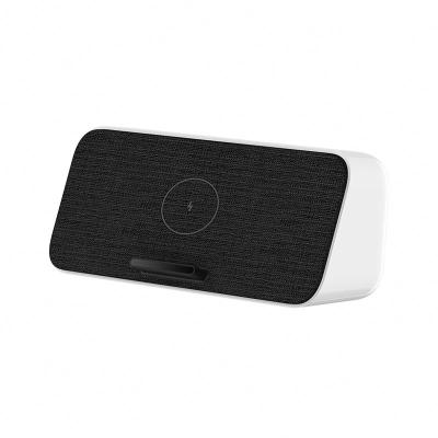 China Original Xiaomi Plastic Wireless Charger BT Speaker 2 In-1 30W Support Dual Charging Bass For Mobile Phones for sale