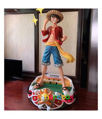 China Real Size Anime Character Sculpture One Piece Zoro Figure Resin Statue for Decoration for sale