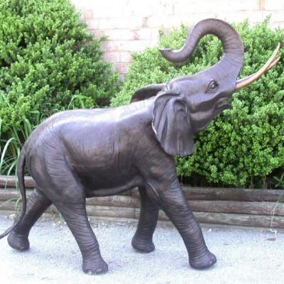 China Handmade Life Size Bronze Elephant Statues Carved Technique Europe Regional Feature for sale