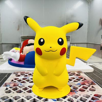 China Fiberglass Super Pikachu Sculpture Big Resin Pokemon Statue for Worldwide Distribution for sale