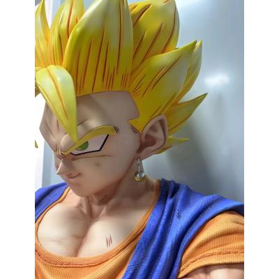 China Home Decoration Item Life Size Fiberglass Bust Statue of DragonBall's Goku and Vegeta for sale