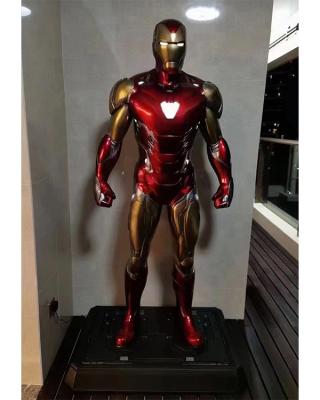 China Custom Super Hero Fiberglass Iron Man Sculpture Marvel Figure Resin Iron Man MK50 Large Sculptures for Sale for sale