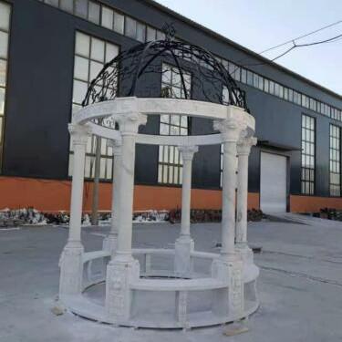 China Factory Hot Sale Sell Well New Type Garden Gazebo Marble Statues Outdoor Gazebo Fashion Decora Gazebos For Sale for sale