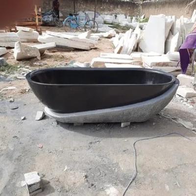 China Custom New designer manufacturers direct luxury bath freestanding marble glass steel bathroom 2 person hot tub for sale