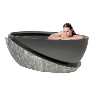 China Custom Luxury hotel Arabescato Marble Bathtub Natural Marble Freestanding Soaking Bathtub for sale