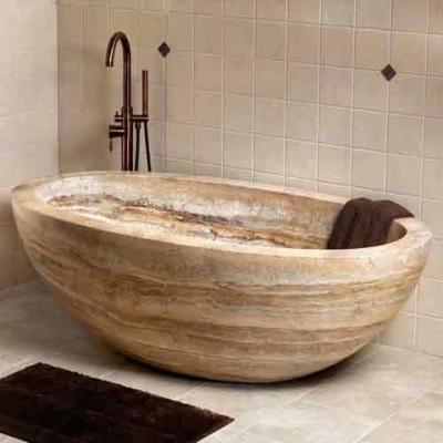 China Experience Luxury with Freestanding Chinese White Marble Bathtubs Faucet Not Included for sale