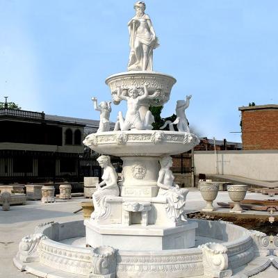 China Factory Customized Stone Water Modern Fountain Marble Wall Fountain For Sale for sale