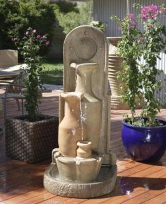 China Marble Water Fountain for Customized Outdoor Garden Figure Carving in Natural Stone for sale