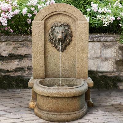 China High Quality Antique Beige Travertine Waterfall Wall Fountain For Park Decoration for sale