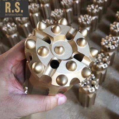 China RS T45 T51 T38 Top Hammer Drill Bit Drop Center Retract Concave Concave Button Bits For Rock Drilling, Quarrying, Well Drilling for sale