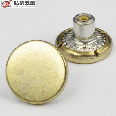 China Sustainable High Quality Eco - Friendly Metal Plating Button For Jeans for sale