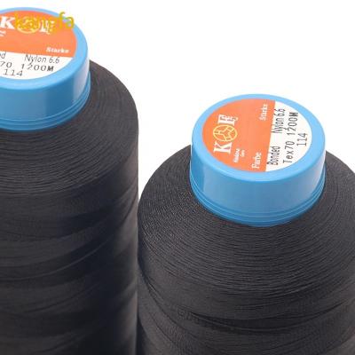 China 100g Weight Polyester Braided Thread for High Tenacity Continuous Filament Leather Sewing for sale