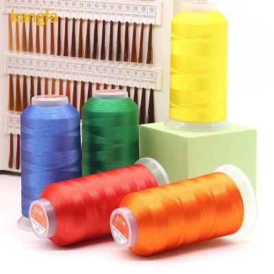 China 5000 Yard Polyester Embroidery Thread for Machine Embroidery 120D Polyester/Viscose for sale