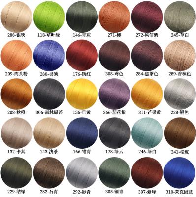 China 30g One Roll Round Wax Thread DIY Handmade 0.65MM Leather Sewing Polyester Thread for sale