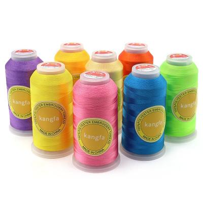 China 120d 2 5000y Embroidery Thread Polyester Embroidery Machine Thread for Weaving Knitting for sale