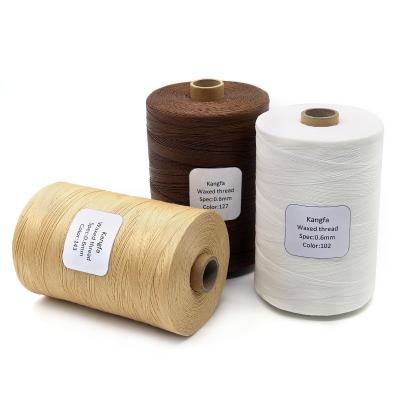 China Colorfast Polyester 150d Flat Waxed Thread Suitable for Leather Sewing and Weaving for sale