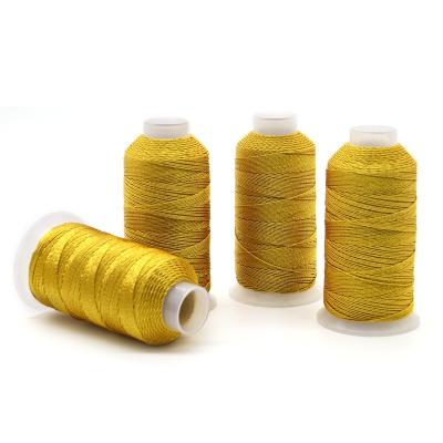 China 123g 6Ply Gold and Silver Silk Muti-Strands Embroidery Thread for Hand Craft Projects for sale